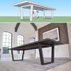 Industrial Black Ash Table | Dining Table in Tables by Hazel Oak Farms. Item made of oak wood with metal