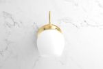 Curved Sconce Light - Brass Wall Light - Model No. 7283 | Sconces by Peared Creation. Item composed of brass
