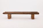 XXL Reclaimed Oak Wood Brutalist Bench, Natural and Eco Friendly | Benches & Ottomans by Logniture