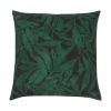 Jaguar w/ Marigold Leaves Velvet Cushion | Pillows by Sean Martorana. Item composed of fabric