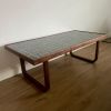 Mid-Century Modern Tile-Top-Coffee Table — Solid Black Walnut | Tables by Warnkestudio