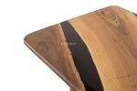 Custom Order Epoxy Table, Epoxy Resin Live Edge Dining Table | Tables by Tinella Collection. Item composed of oak wood & synthetic compatible with contemporary and country & farmhouse style