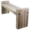Haussmann® Teak Block Bench 48 x 12 x 19 inch High KD | Benches & Ottomans by Haussmann®
