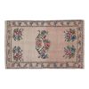Handwoven Floral Needlepoint Embroided Kilim Rug - Turkish | Area Rug in Rugs by Vintage Pillows Store. Item composed of wool and fiber