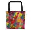 Art Tote Bag - In The Wine Glass - Geometric Abstract | Work by Eman's Gallery