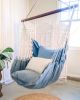 Jeans Denim Blue Hammock Swing Chair | DENIM STRIPED | Chairs by Limbo Imports Hammocks. Item composed of cotton