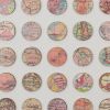 One Hundred Pink Map Dots Collage | Paintings by Amelia Coward