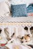Breezy Camp Cot | Ornament in Decorative Objects by Modern Macramé by Emily Katz. Item composed of cotton and fiber