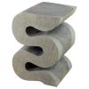 Haussmann® Wood BIG Wave Verve Accent Snake Table 14x14x20 | Side Table in Tables by Haussmann®