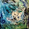 Tectonic - Framed Original Painting - Fluid Abstract Geologic Art | Oil And Acrylic Painting in Paintings by Eman's Gallery