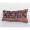 Muted Carpet Rug Pillow, Vintage Pastel Ethnic Turkish Yasti | Cushion in Pillows by Vintage Pillows Store