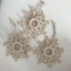 Macrame Snowflake Ornament | Decorative Objects by Rosie the Wanderer. Item composed of wood and cotton