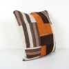 Ethnic Turkish Kilim Pillow Cover, Square Patchwork Cushion | Pillows by Vintage Pillows Store