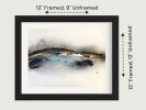 Original Watercolor Landscape Painting: Supertramp Inspired Framed Art (9x12) | Paintings by Susi Schuele Art