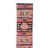Vintage Colorful Long Turkish Stair Kilim Runner - Hallway R | Area Rug in Rugs by Vintage Pillows Store