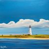 Edgartown Light | Prints by Neon Dunes by Lily Keller. Item composed of canvas and paper
