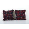 Vintage Handwoven Multi Color Turkish Flokati Shagy Pillow C | Cushion in Pillows by Vintage Pillows Store