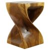 Haussmann® Original Wood Twist Stool 12 X 12 X 18 | Chairs by Haussmann®