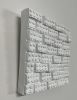 Bricks 6"x6" | Mixed Media in Paintings by Emeline Tate. Item made of canvas & synthetic