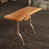 Live Edge Urban Wood + Cast Bronze Console Table | Lakehouse | Tables by Alabama Sawyer. Item made of wood