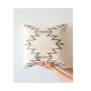 Neutral Cleo Handwoven Decorative Throw Pillow Cover | Cushion in Pillows by Mumo Toronto. Item composed of fabric