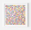 Three Hundred And Twenty Four Splash Dots Painting With Gold Leaf | Collage in Paintings by Amelia Coward