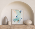 Change in Tide | Mixed Media in Paintings by TERRA ETHOS. Item made of paper works with boho & contemporary style