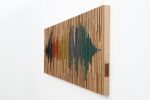 Sound of Color 60"x20" Soundwave | Wall Sculpture in Wall Hangings by Craig Forget. Item composed of oak wood in mid century modern or contemporary style