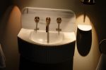 Handcrafted Carrara Marble Fluted Sink: Timeless Elegance and Radiance for Your Bathroom | Water Fixtures by AYMARBLEDESIGN LLC