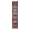 1950s Vintage Kurdish Wool Herki Runner 2'9'' X 12'7'' | Runner Rug in Rugs by Vintage Pillows Store. Item composed of cotton