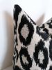 black and white leopard pillow // cheetah cushion cover | Pillows by velvet + linen