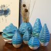 Mini Hex in Mediterranean Sea | Vase in Vases & Vessels by by Alejandra Design. Item made of ceramic