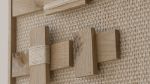 Quiet Form - Serene Wood Mosaic | Tapestry in Wall Hangings by Lale Studio & Shop. Item composed of oak wood and wool in minimalism or contemporary style
