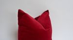 christmas pillow // dark red pillow case // Deep Red Velvet | Pillows by velvet + linen