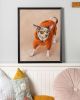 Chihuahua in Orange Hoodie Art Print | Prints in Paintings by The Ugly Cat Studio