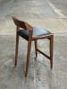 OSTERIA Modern Counter Stool with Cushion, Leather seat Stool, Barstool, USA made | Dining Chair in Chairs by Marco Bogazzi