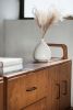 Wooden mid century modern sideboard, Media console | Storage by Plywood Project. Item made of oak wood works with minimalism & mid century modern style