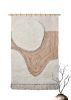 Handmade Half-Moon Wool Jute Wall Hanging – Textured Boho Tapestry Art | Wall Hangings by Swiflo