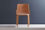 "Wing" CW4. Arms, Wood, Textiles 587 | Armchair in Chairs by SIMONINI. Item made of wood with leather