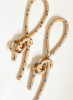 Clay Object 25 - Blue Dots Long Speckle Knot | Sculptures by OBJECT-MATTER / O-M ceramics