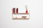Folding Wall Shelf | Fläpps Shelf 80x40-2 | Wide Bookshelf, Plant Shelf, Birch Plywood, White | Shelving in Storage by AMBIVALENZ