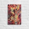 Canvas Print - Phoenix - Fluid Abstract Red Gold Fire | Work by Eman's Gallery
