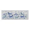 Suzani Horse Silk Wall Hanging Decor, Embroidery Tablecloth | Linens & Bedding by Vintage Pillows Store