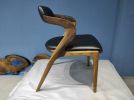 Handmade Walnut Chair Set, Leather Upholstery Chair, Dining | Dining Chair in Chairs by LuxuryEpoxyFurniture. Item made of wood with leather