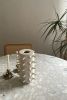 Spikes Tall White Ceramic Vase IV | Vases & Vessels by OWO Ceramics. Item composed of ceramic