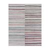 Vintage Turkish Cotton Striped Kilim Runner Rug 8'1'' X 10'5 | Area Rug in Rugs by Vintage Pillows Store