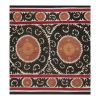 Suzani Wall Hanging Decor - Brown Suzani Table Cloth - Uzbek | Tablecloth in Linens & Bedding by Vintage Pillows Store