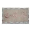 Distressed Area Rug Hand Knotted Colorful Low Pile Oushak | Rugs by Vintage Pillows Store. Item composed of cotton and fiber