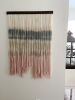 Abstract Dip Dyed Wall Hanging- Down by the lakes #2 | Tapestry in Wall Hangings by Mpwovenn Fiber Art by Mindy Pantuso