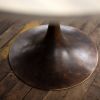 Round Wood + Bronze Pedestal Base Dining Table | Tables by Alabama Sawyer. Item composed of oak wood and metal